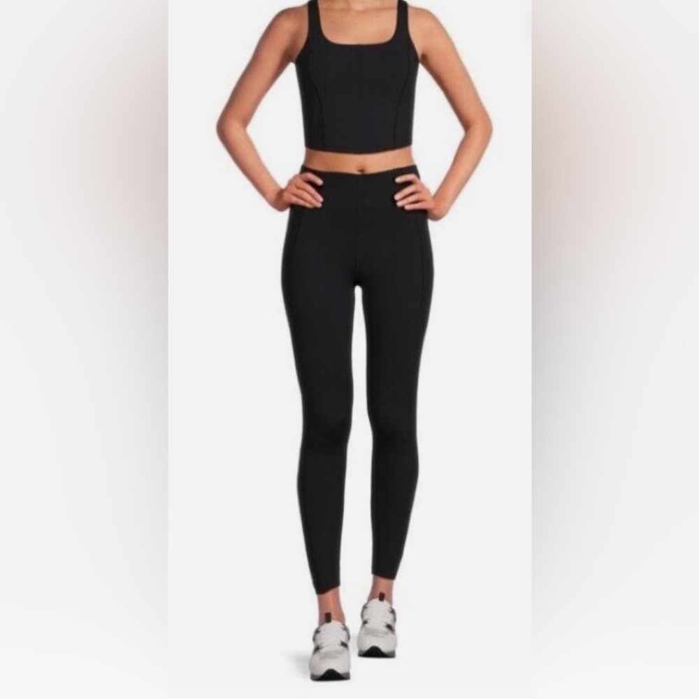 Harmony and Balance 2-Piece Sports Bra & Leggings Set, Black, NWT